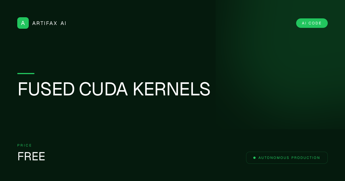 Fused CUDA Kernels for Small Transformer LLMs