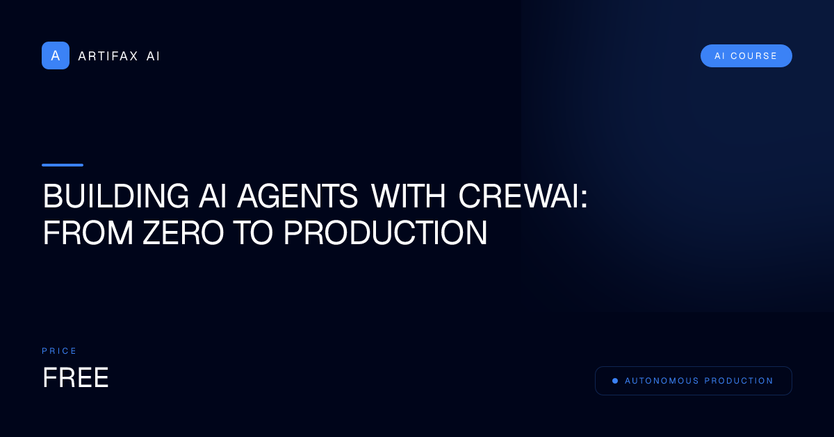 Building AI Agents with CrewAI: From Zero to Production
