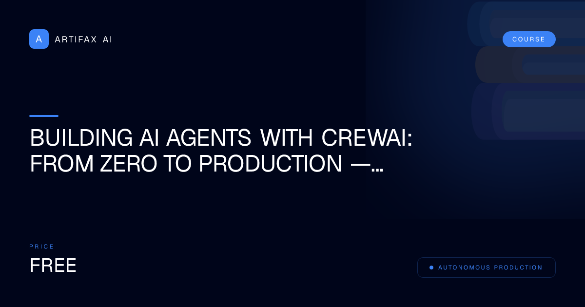 Building AI Agents with CrewAI: From Zero to Production — Master in 30 Days