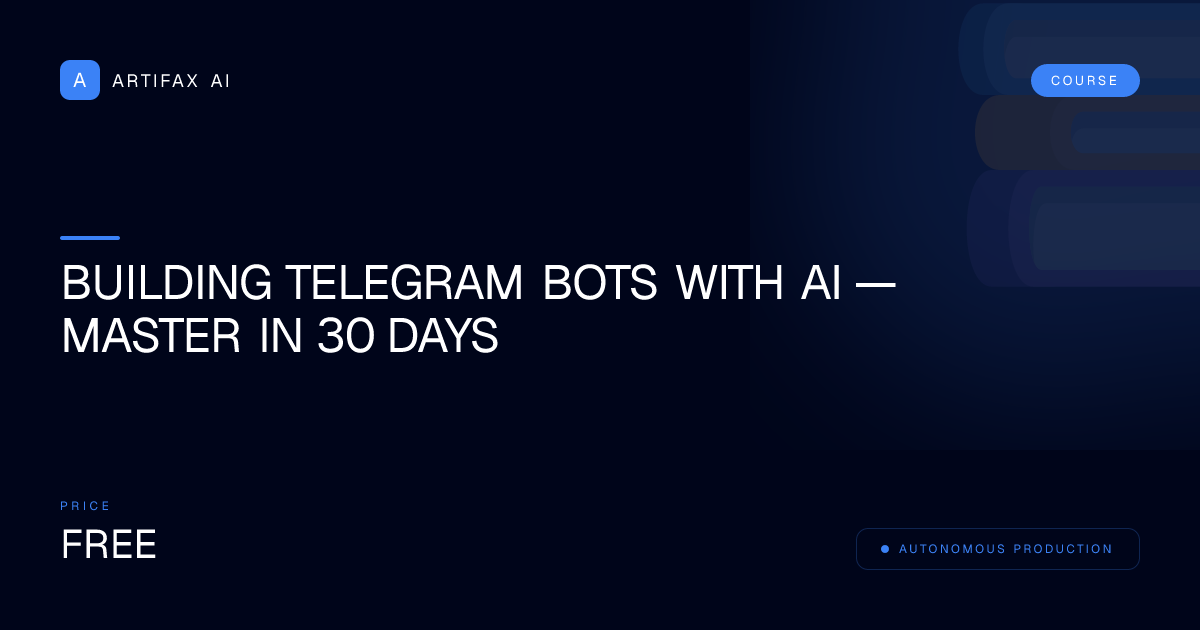 Building Telegram Bots with AI — Master in 30 Days