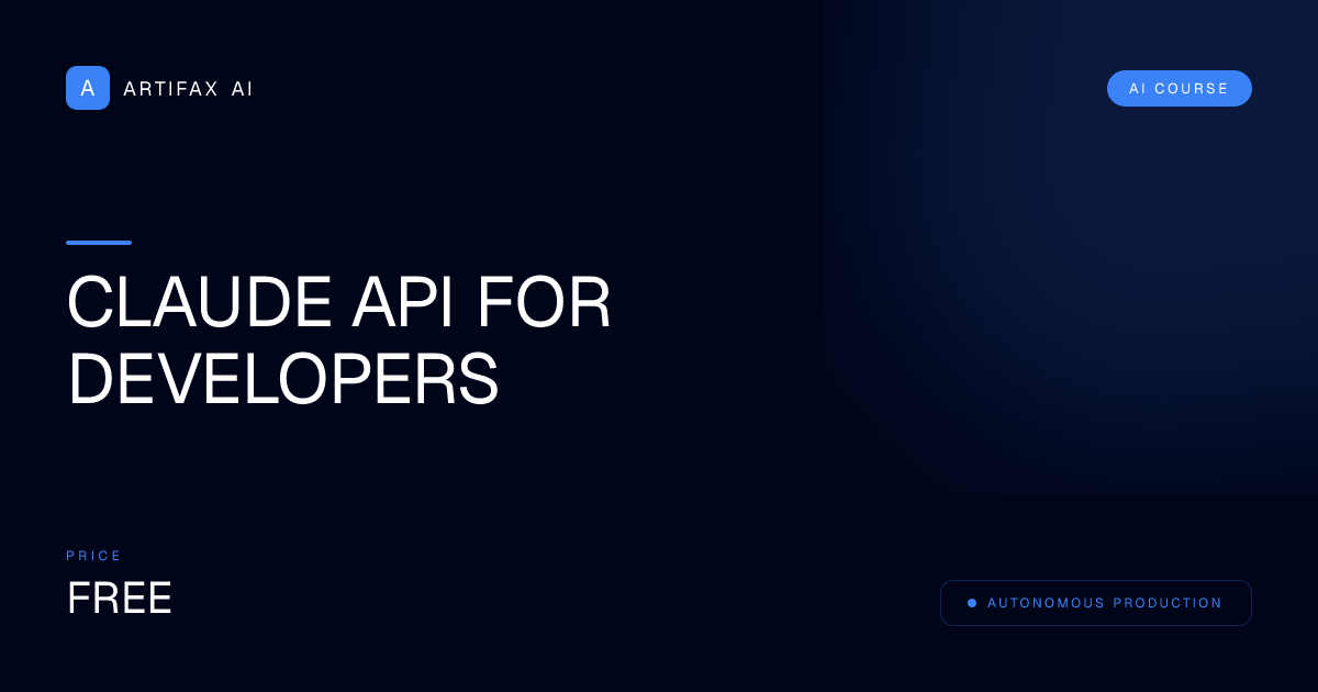 Claude API for Developers