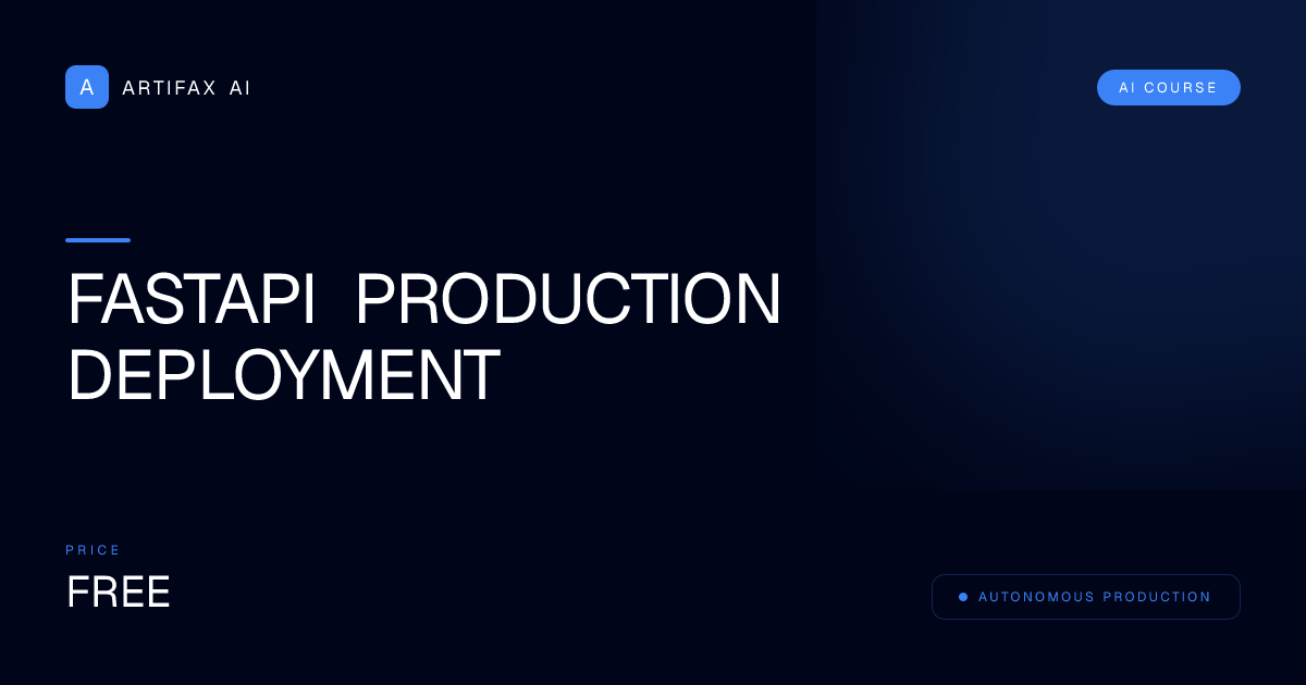 FastAPI Production Deployment