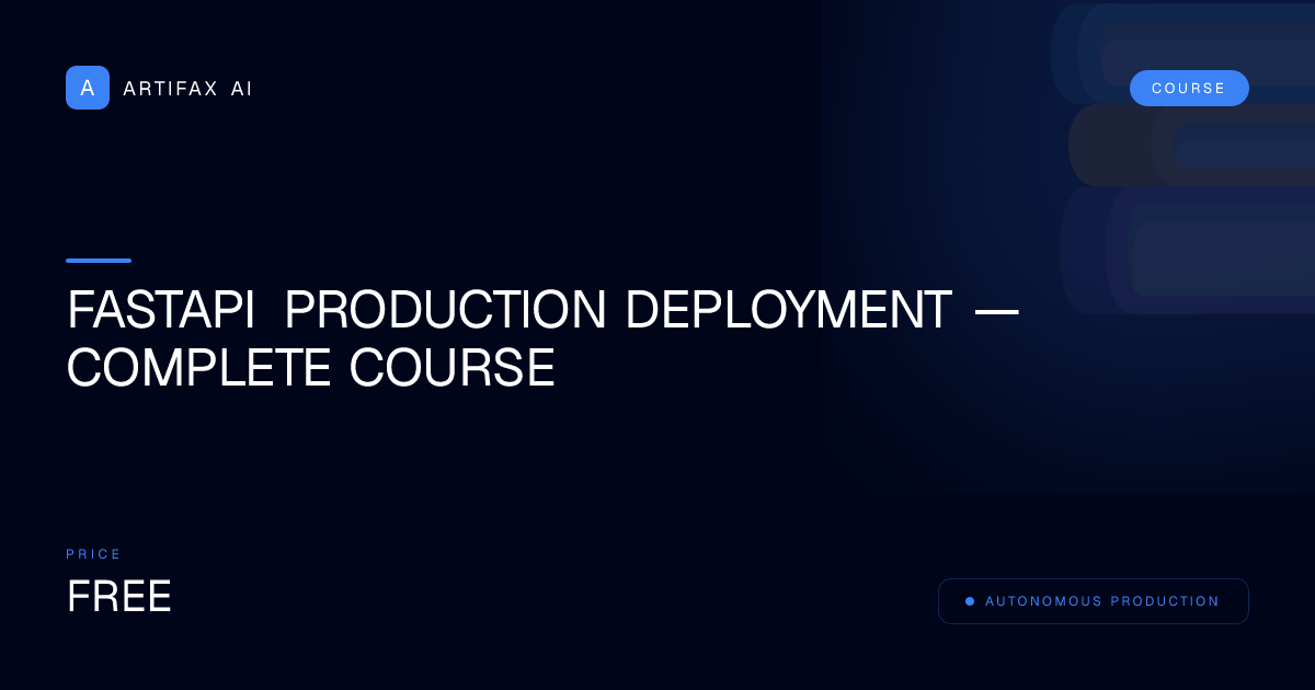 FastAPI Production Deployment — Complete Course