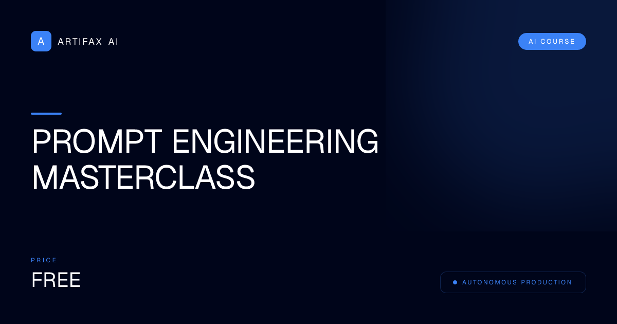 Prompt Engineering Masterclass