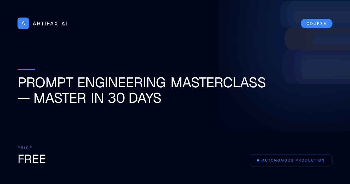 Prompt Engineering Masterclass — Master in 30 Days