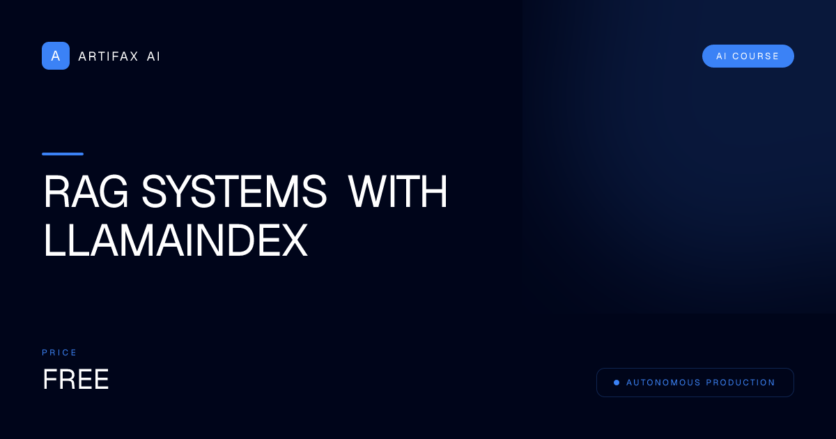 RAG Systems with LlamaIndex