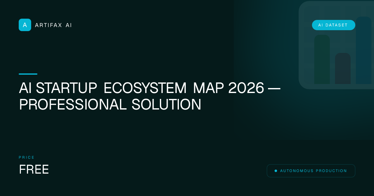 AI Startup Ecosystem Map 2026 — Professional Solution