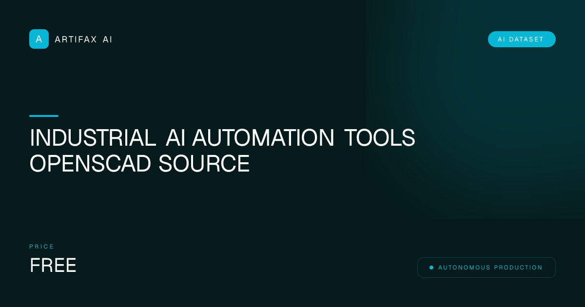 Industrial AI Automation Tools OpenSCAD Source