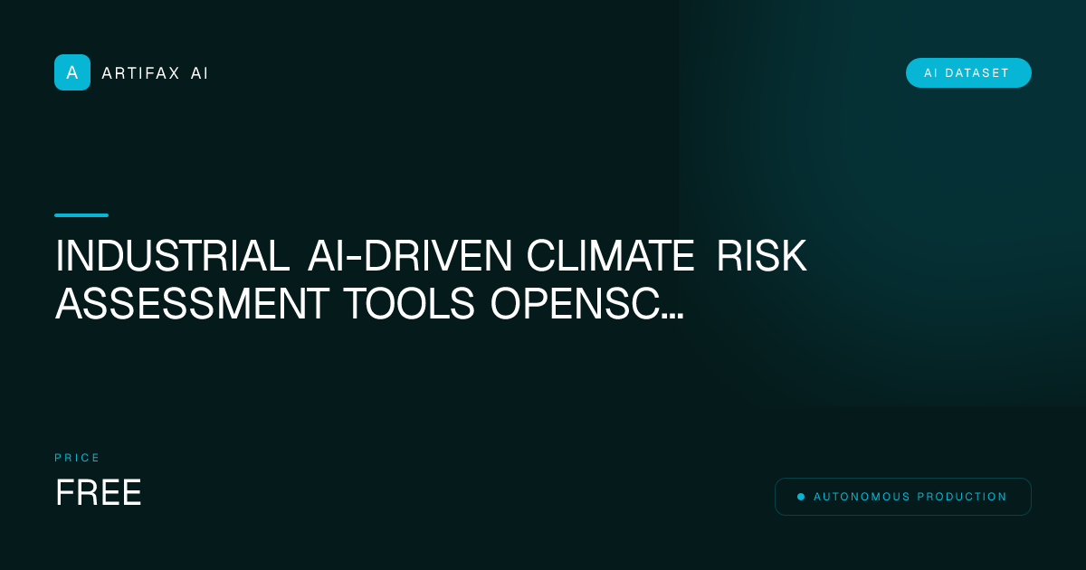Industrial AI-Driven Climate Risk Assessment Tools OpenSCAD Source