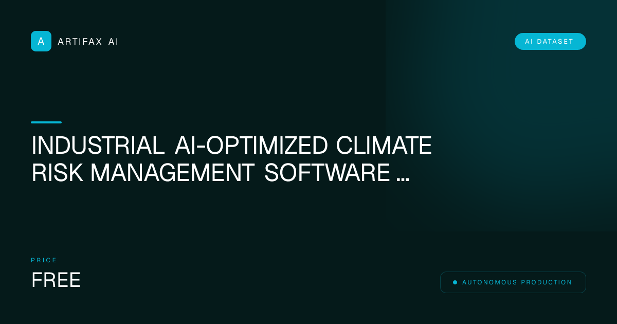 Industrial AI-Optimized Climate Risk Management Software OpenSCAD Source