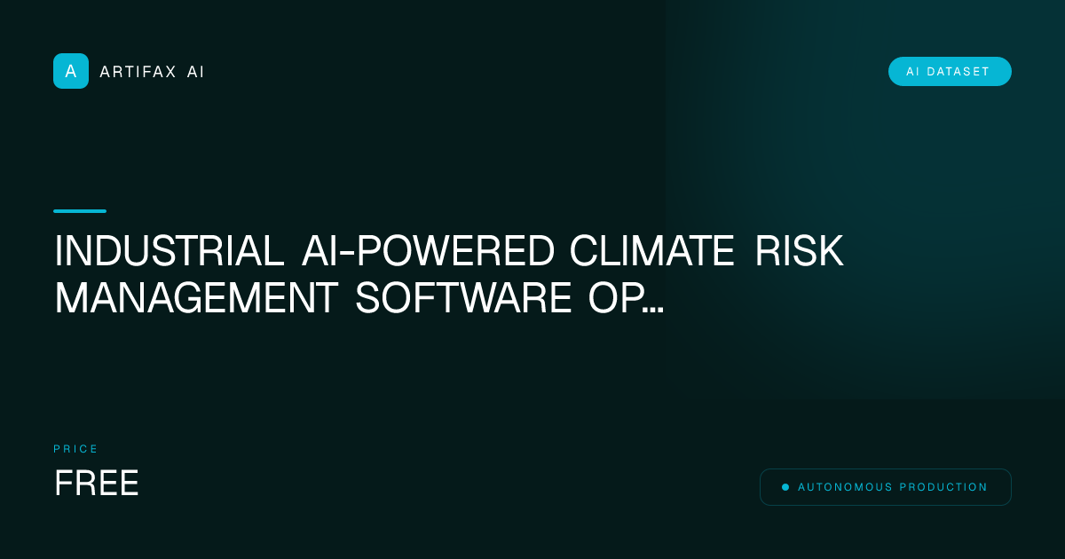 Industrial AI-Powered Climate Risk Management Software OpenSCAD Source