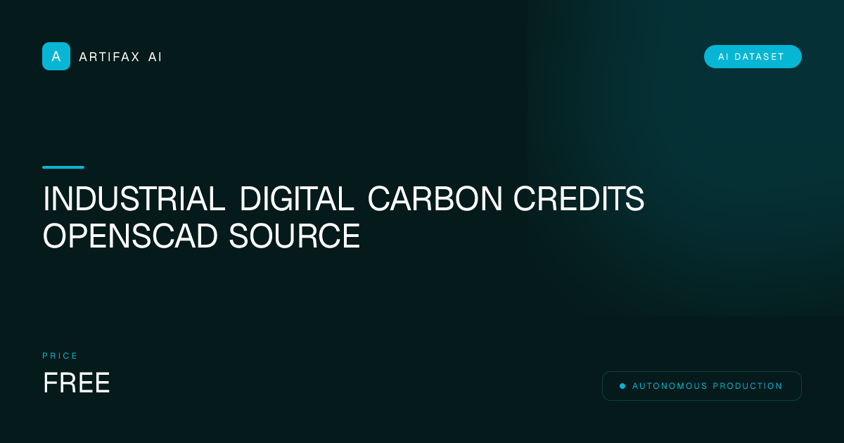 Industrial Digital Carbon Credits OpenSCAD Source