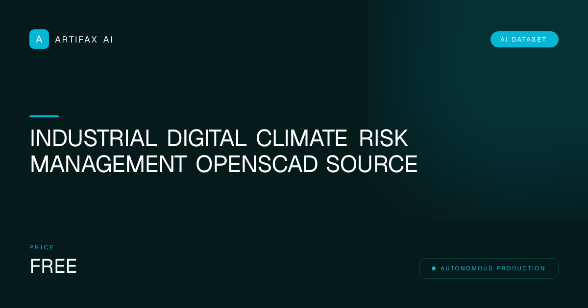 Industrial Digital Climate Risk Management OpenSCAD Source