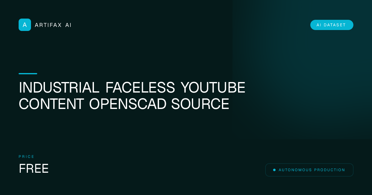Industrial Faceless YouTube Content OpenSCAD Source