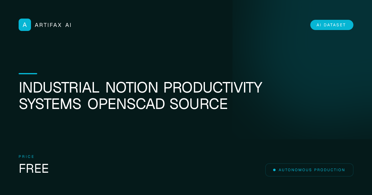 Industrial Notion Productivity Systems OpenSCAD Source