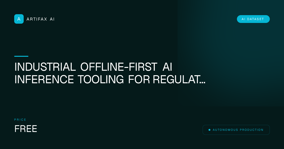Industrial Offline-First AI Inference Tooling for Regulated Industries OpenSCAD Source