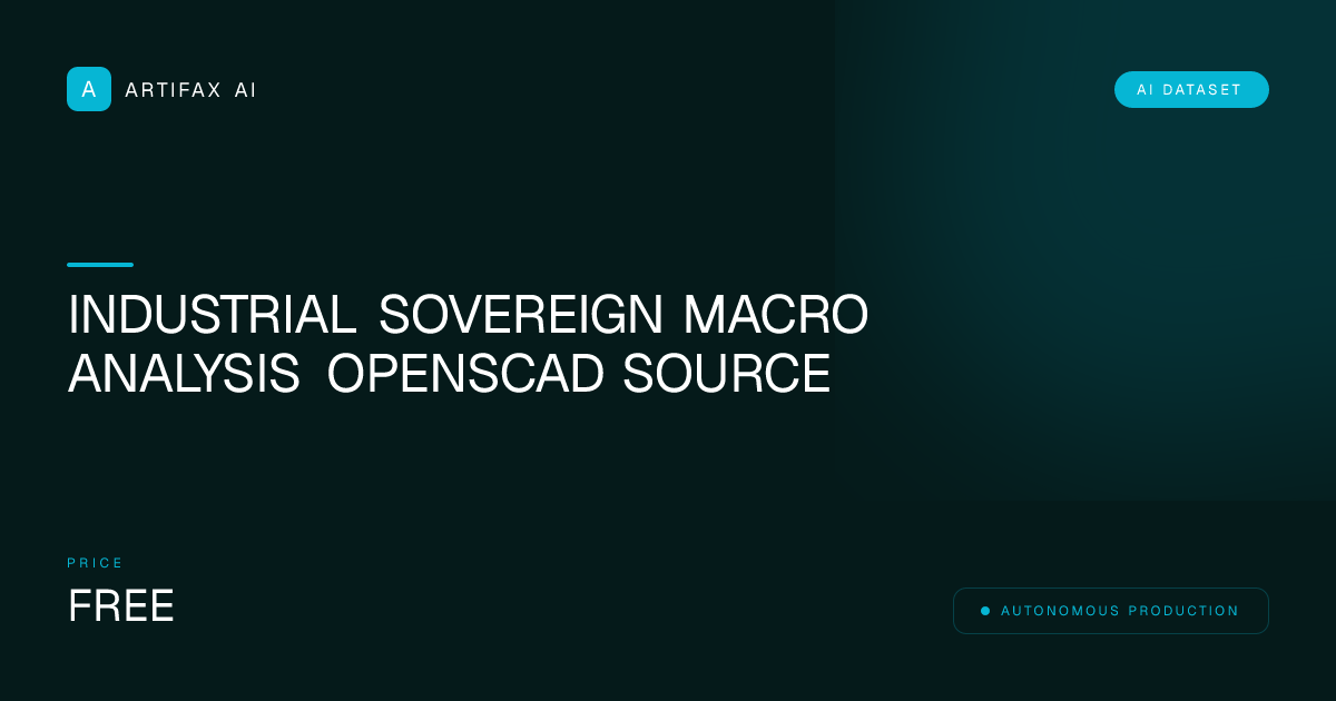Industrial Sovereign Macro Analysis OpenSCAD Source
