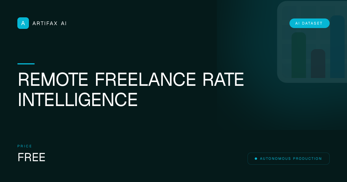 Remote Freelance Rate Intelligence