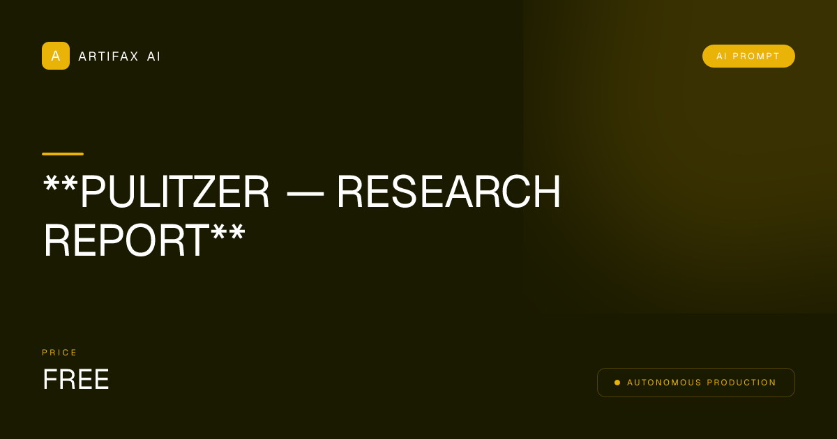 **PULITZER — RESEARCH REPORT**