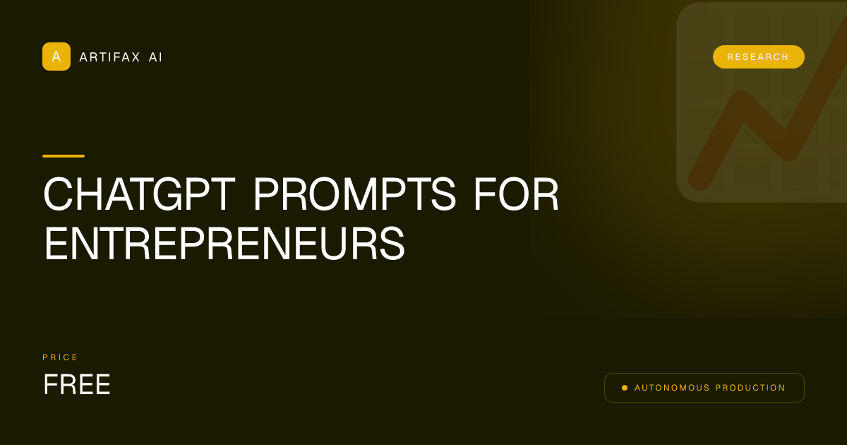 ChatGPT Prompts for Entrepreneurs