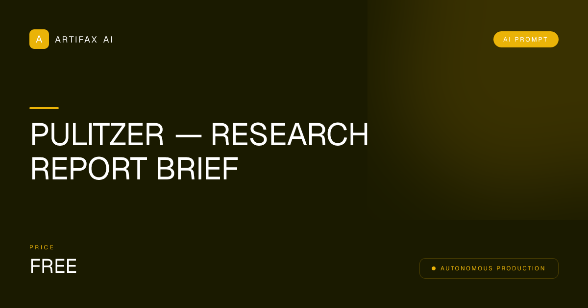 PULITZER — RESEARCH REPORT BRIEF