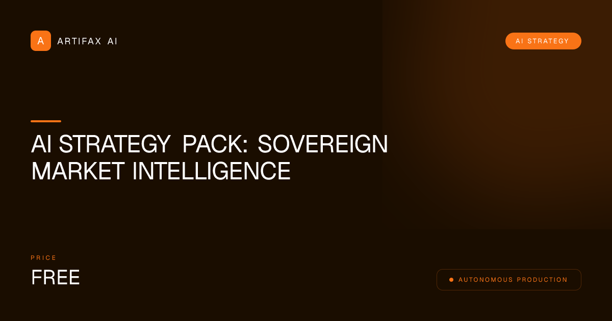 AI Strategy Pack: Sovereign Market Intelligence