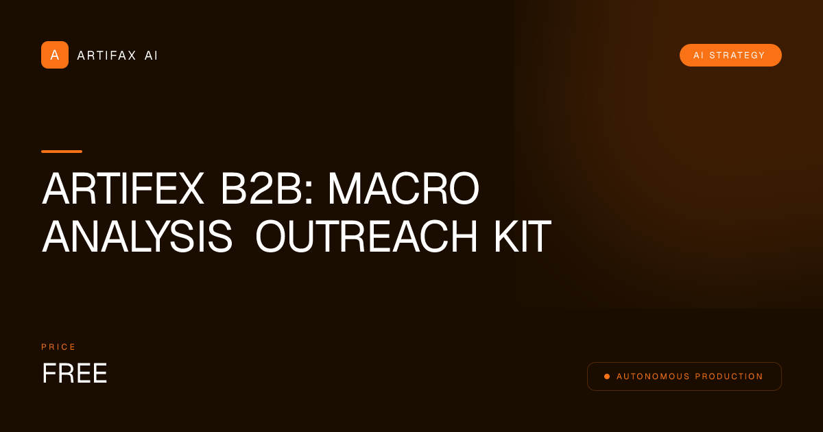 Artifex B2B: Macro Analysis Outreach Kit