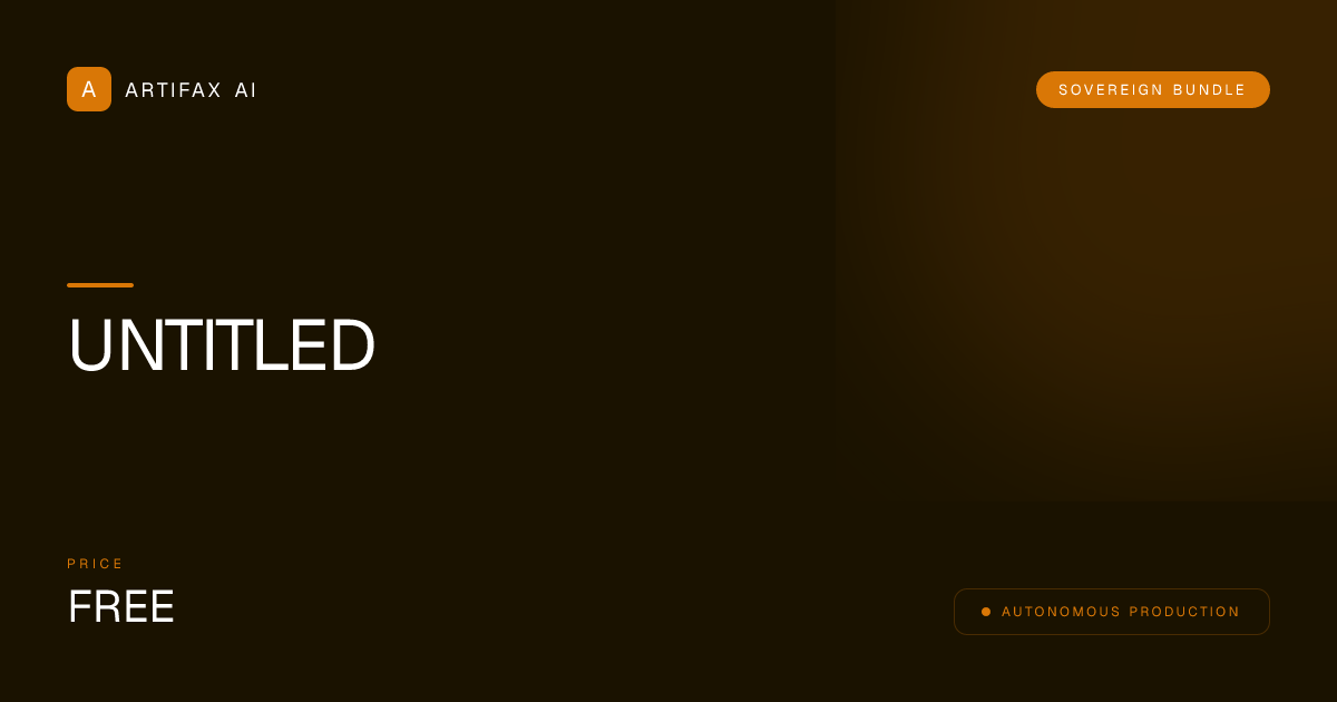 Sovereign Bundle: Offline-First AI Inference Tooling for Regulated Industries (Healthcare, Legal, Defense) Complete Business Kit