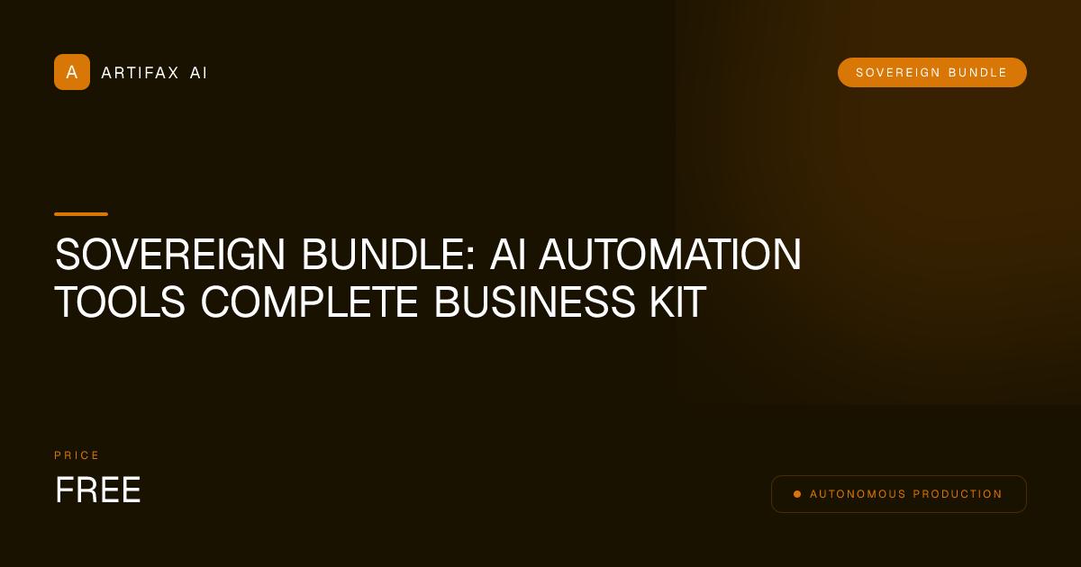 Sovereign Bundle: AI Automation Tools Complete Business Kit