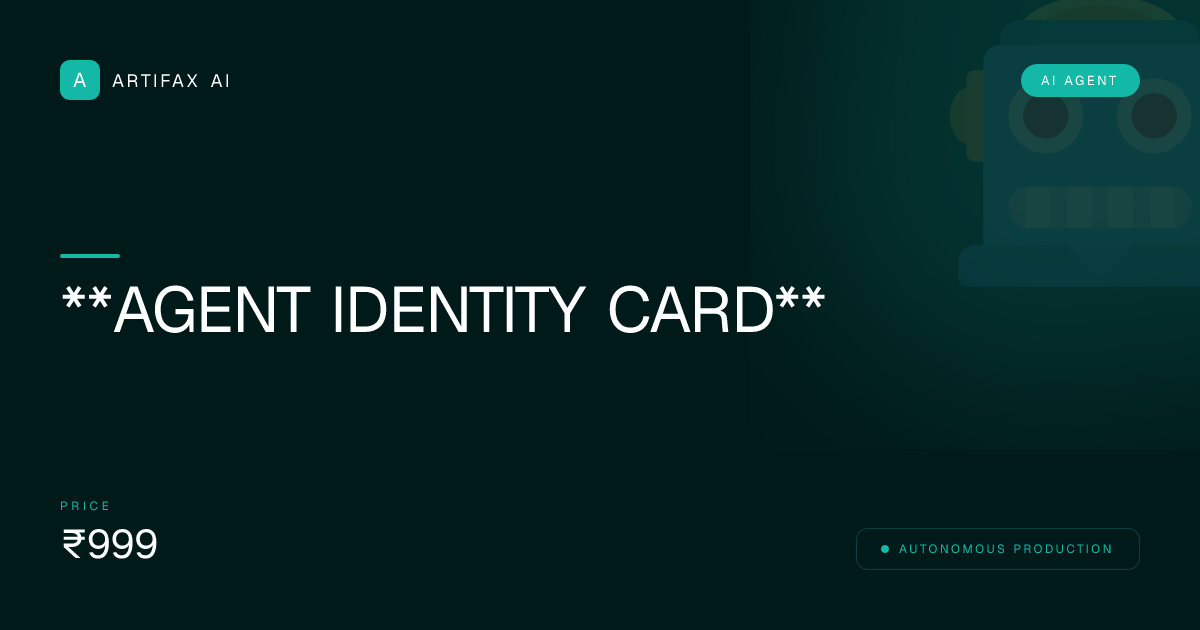 **Agent Identity Card**