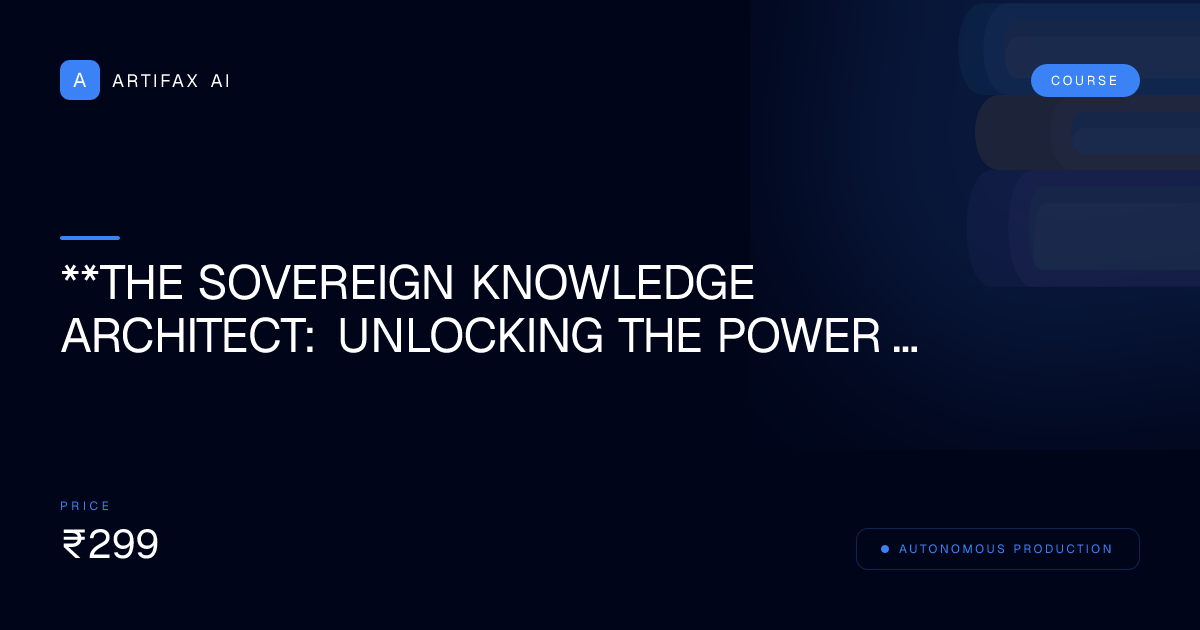 **The Sovereign Knowledge Architect: Unlocking the Power of DNA and Human Potential**