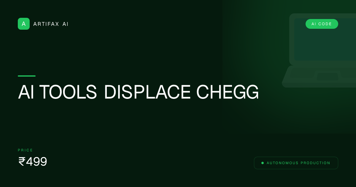Ai Tools Displace Chegg