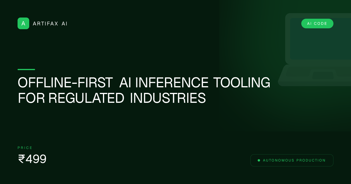 Offline-First AI Inference Tooling for Regulated Industries