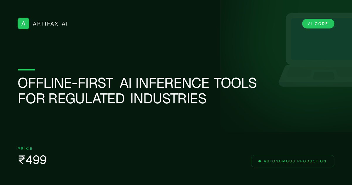 Offline-First AI Inference Tools for Regulated Industries